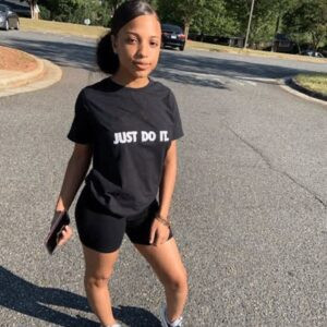 Black T-shirt with Short